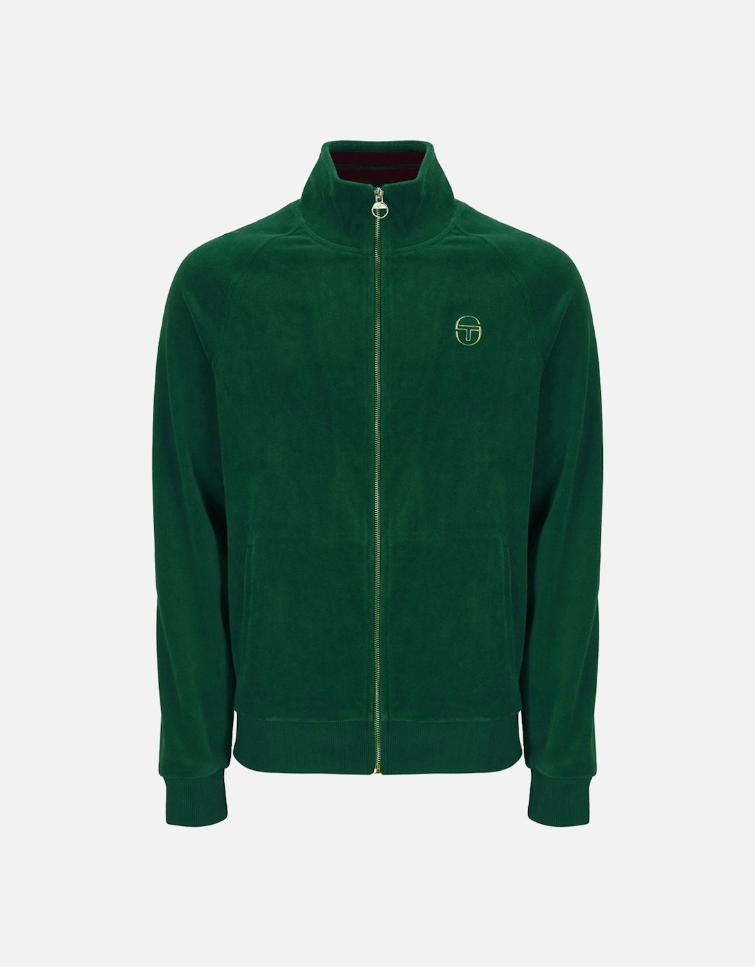 Court Velour Track Top Jacket Eden/Rhubarb, 4 of 3