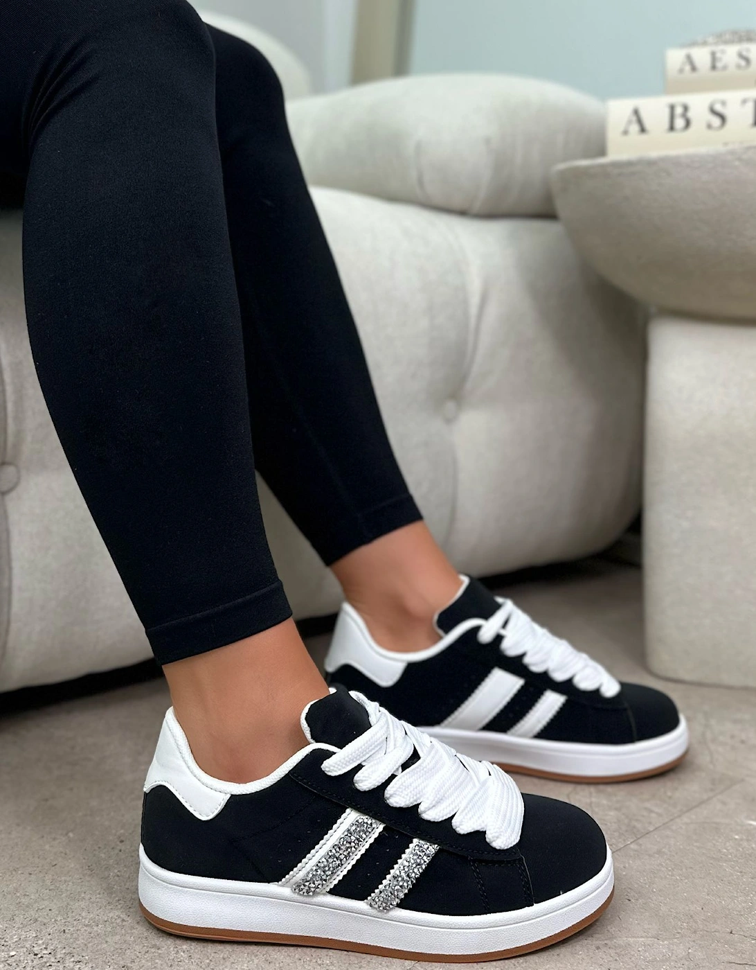 Crystal Luxe Stripe Chunky Trainers Limited Edition, 2 of 1