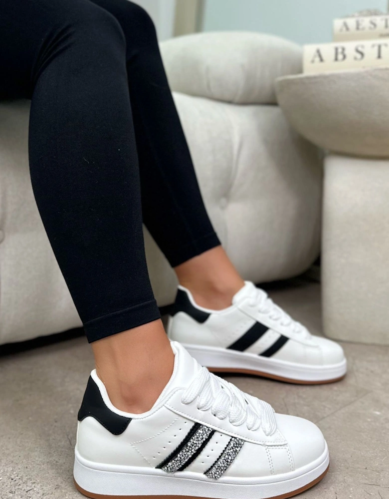 Crystal Luxe Stripe Chunky Trainers Limited Edition