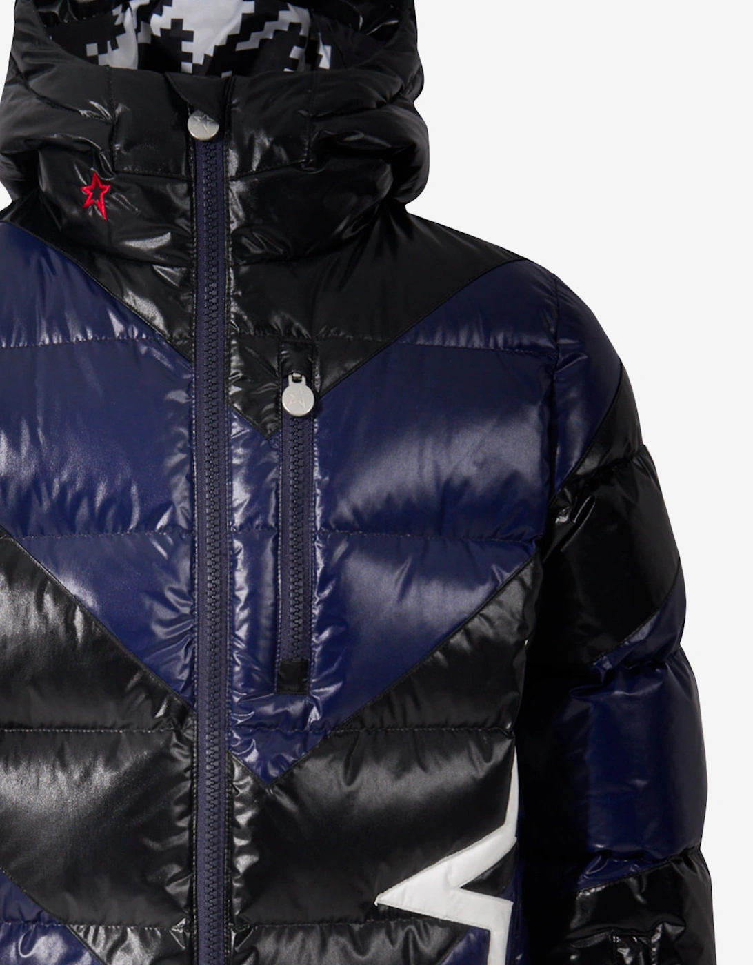 Kids Down Padded Super Mojo Ski Jacket in Black