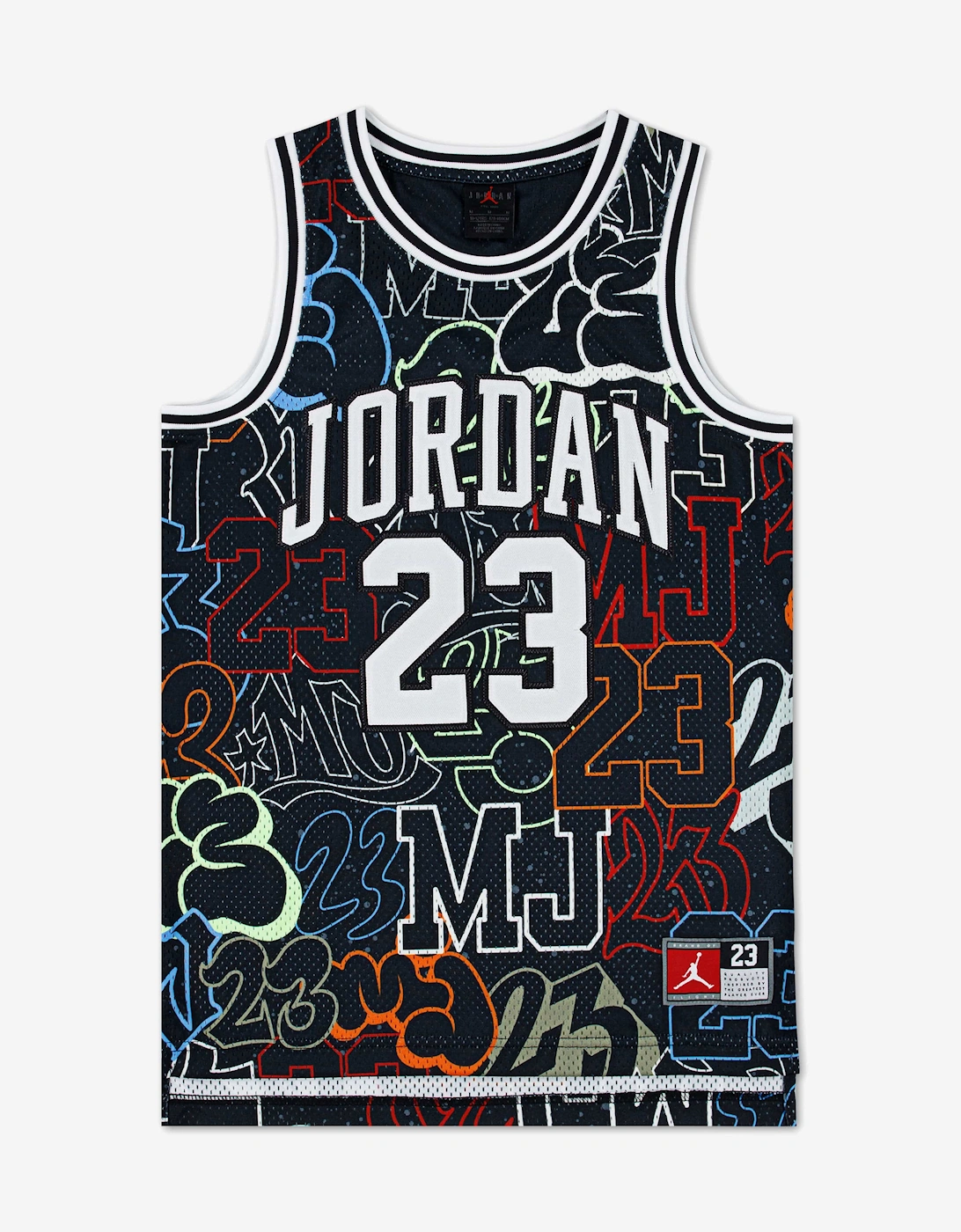 Jordan Kids 23 AOP Jersey in Black, 6 of 5
