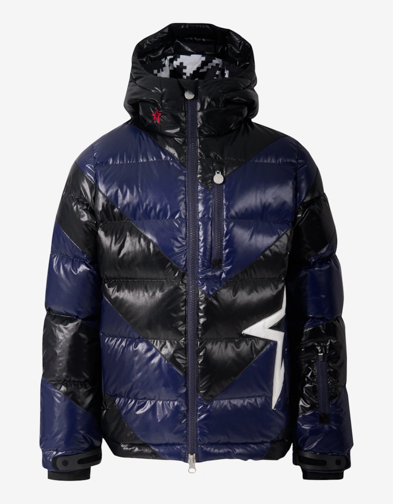 Kids Down Padded Super Mojo Ski Jacket in Black