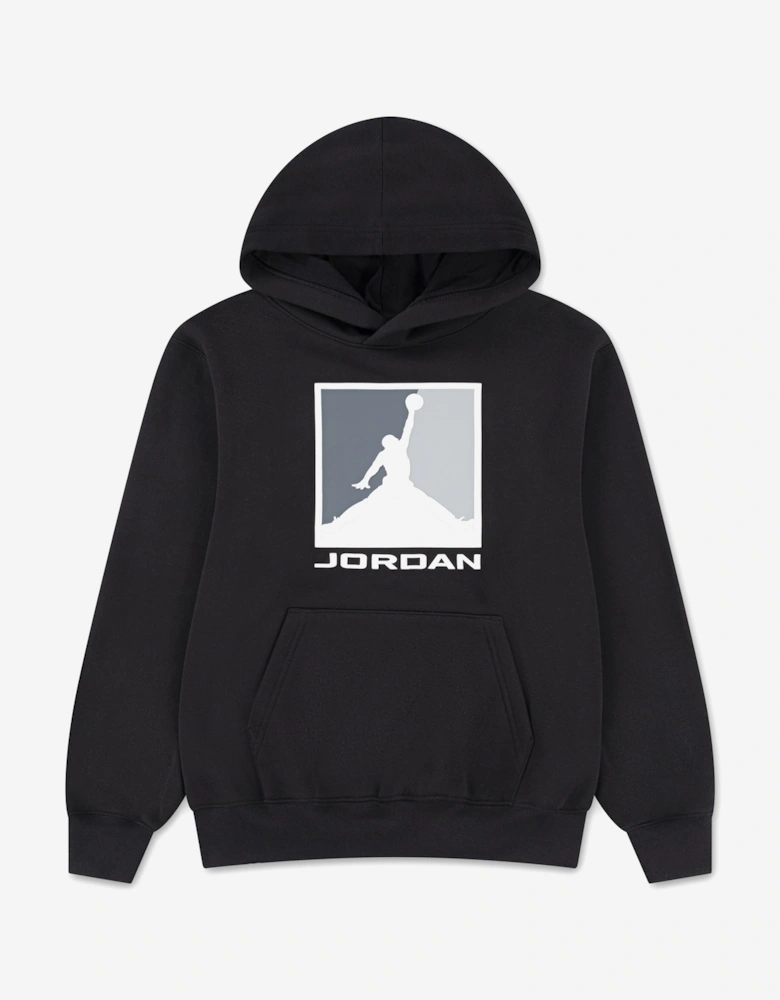 Jordan Boys MJ Essential Fleece Baseline Hoodie in Black