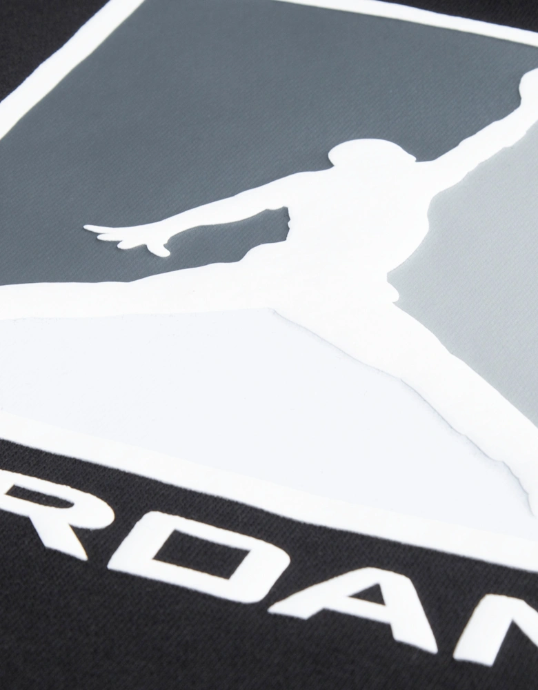 Jordan Boys MJ Essential Fleece Baseline Hoodie in Black