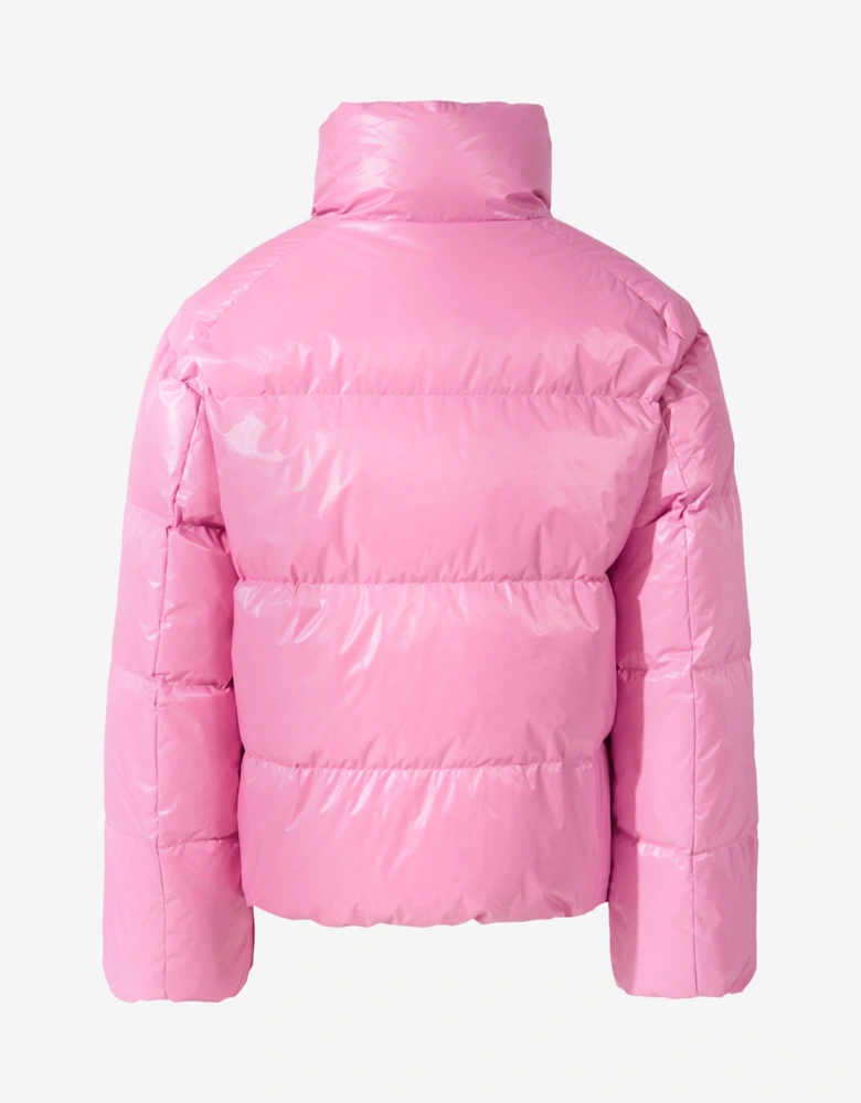 Girls Down Padded Nuuk Puffer Jacket in Pink
