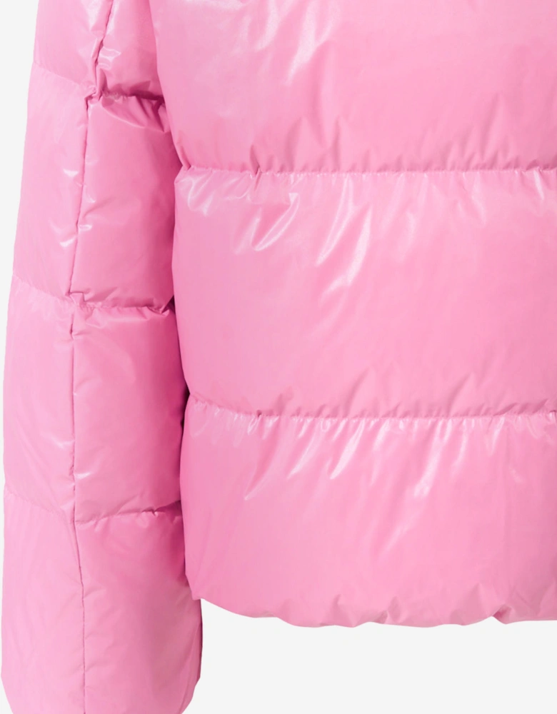 Girls Down Padded Nuuk Puffer Jacket in Pink