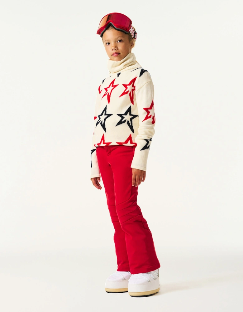 Kids Merino Wool Star Dust Jumper in Ivory