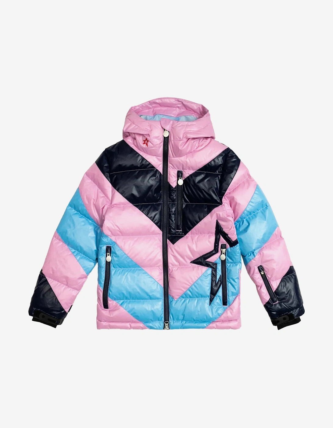 Girls Down Padded Super Mojo Ski Jacket in Multicolour, 5 of 4