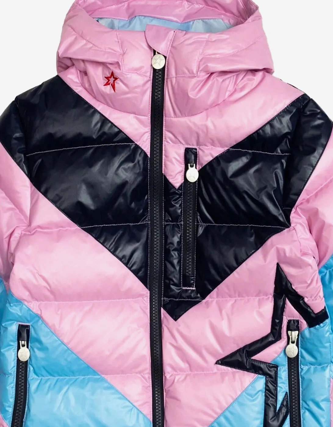 Girls Down Padded Super Mojo Ski Jacket in Multicolour