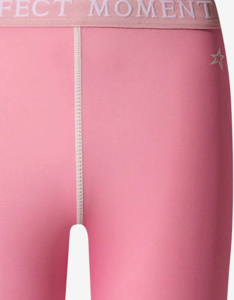 Girls Thermal Leggings in Pink