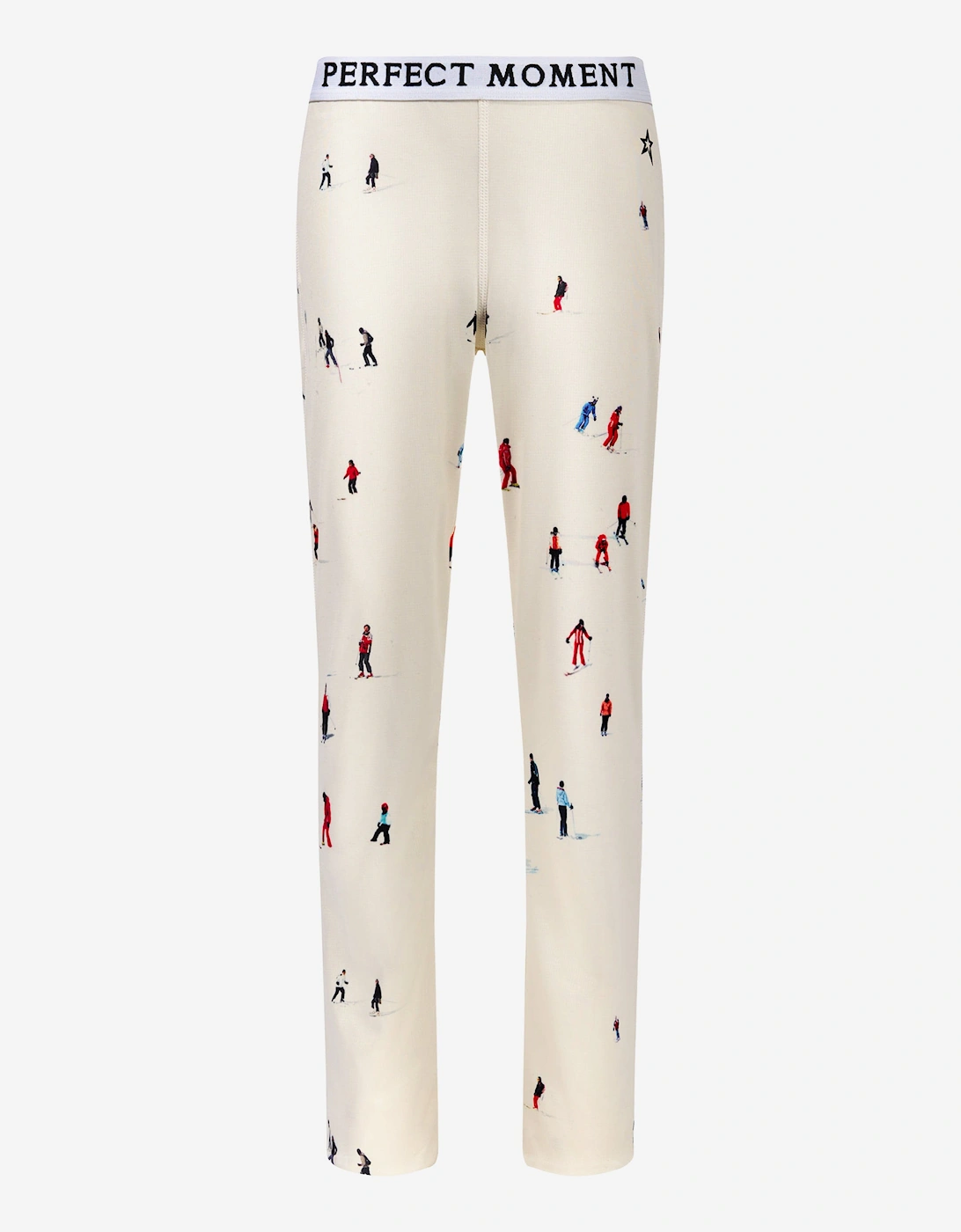 Kids Dede Ski Print Thermal Leggings in Ivory, 5 of 4