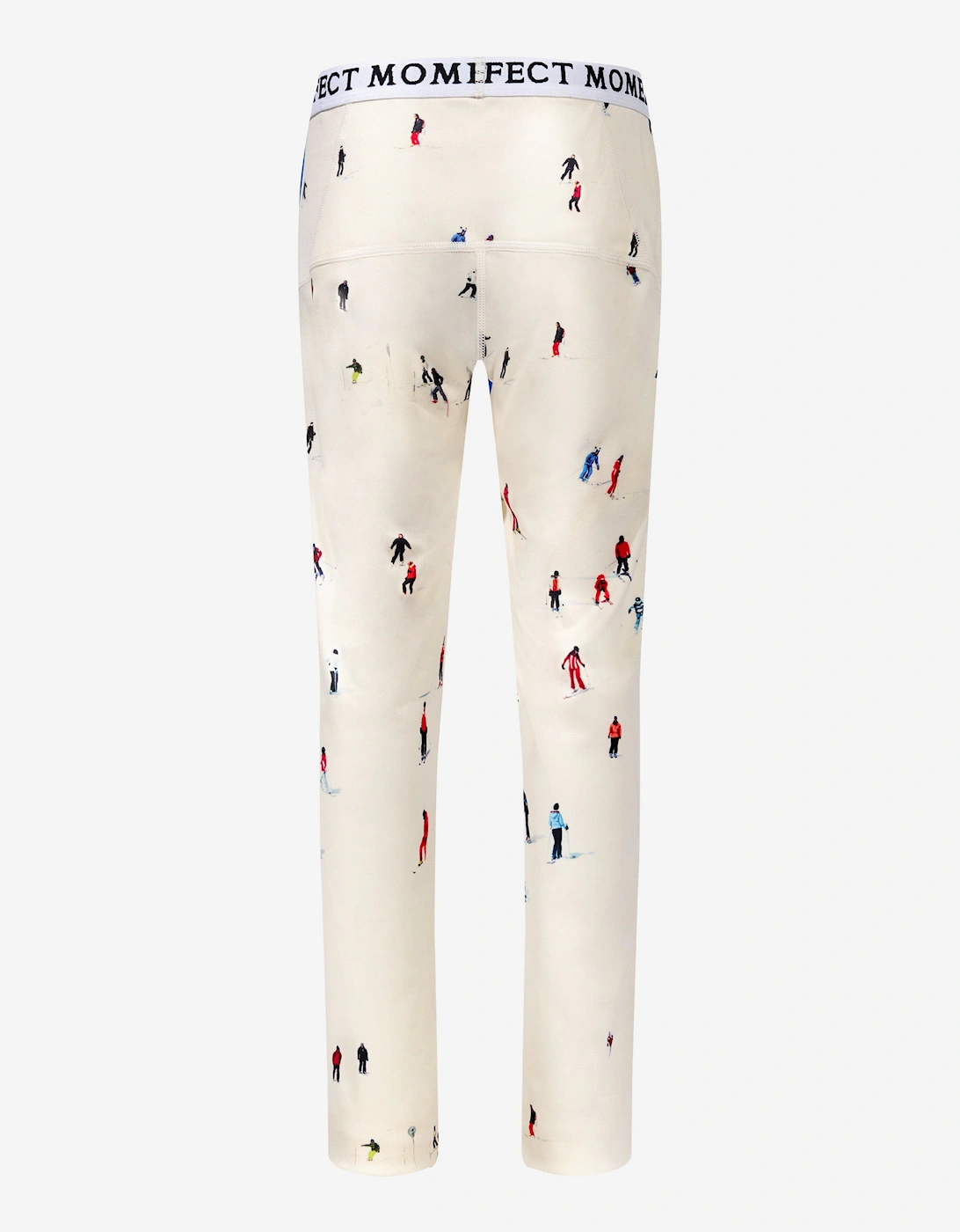 Kids Dede Ski Print Thermal Leggings in Ivory