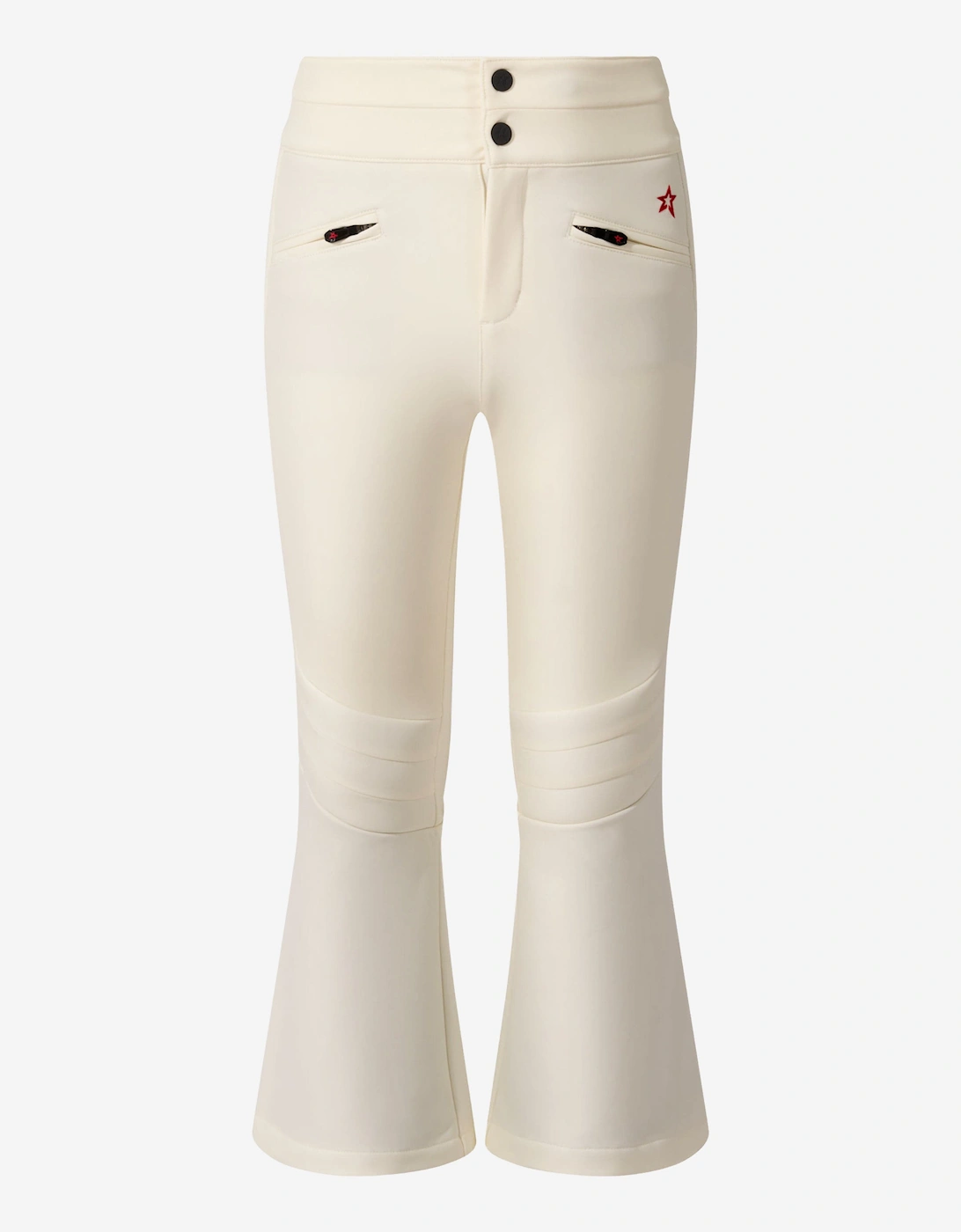 Girls High-Waist Aurora Flare Ski Pants In Ivory, 5 of 4