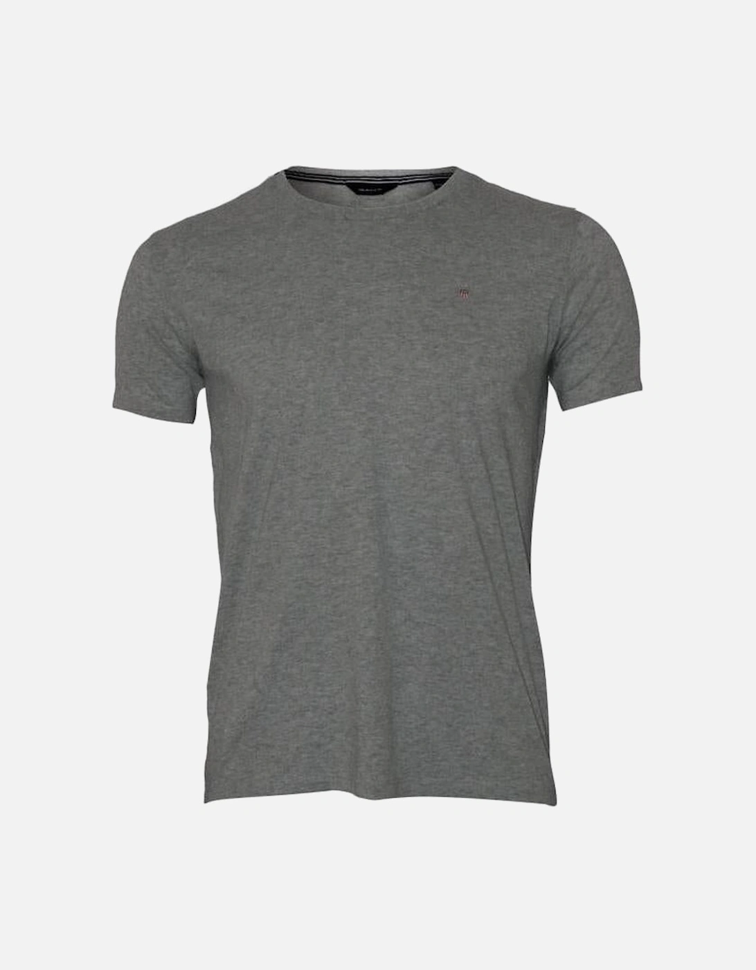 Original Solid Crew-Neck Boys T-Shirt, Light Grey Melange, 5 of 4