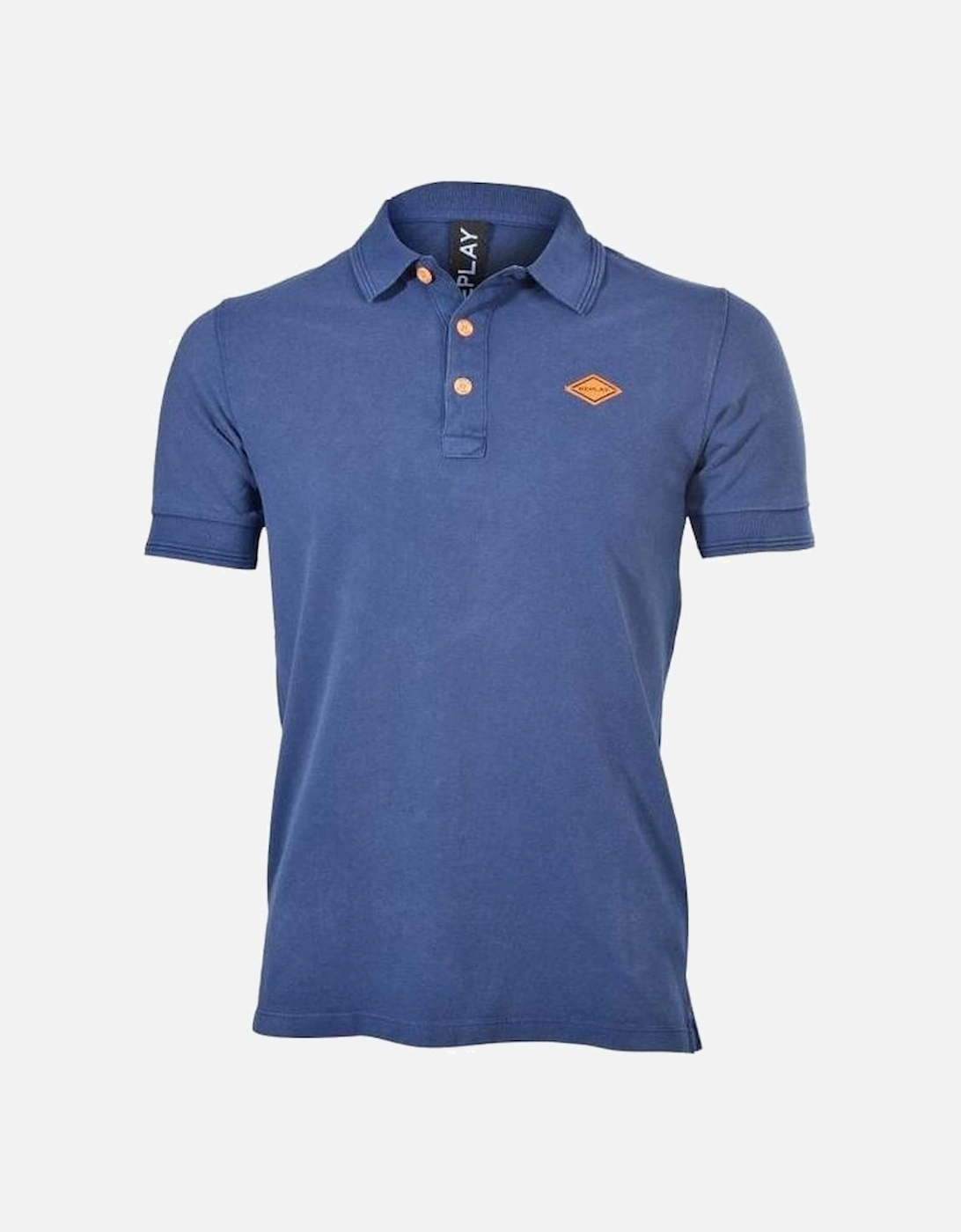 Pique Polo Shirt, Indigo Blue, 6 of 5