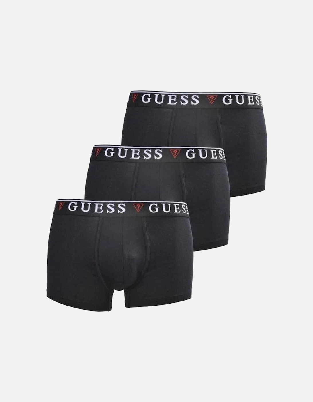 3-Pack Classic Logo Boxer Trunks, Jet Black, 5 of 4