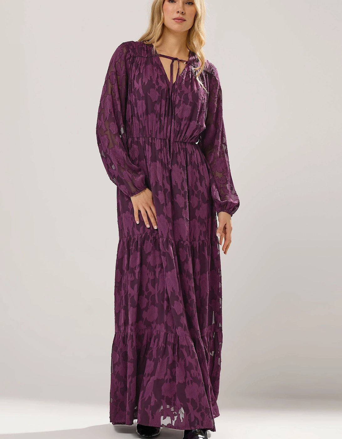 Tall Jacquard Maxi Dress, 2 of 1