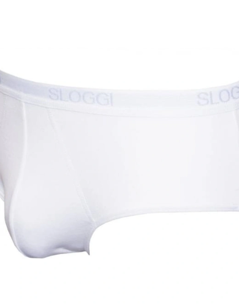2-Pack Basic Midi Briefs, White