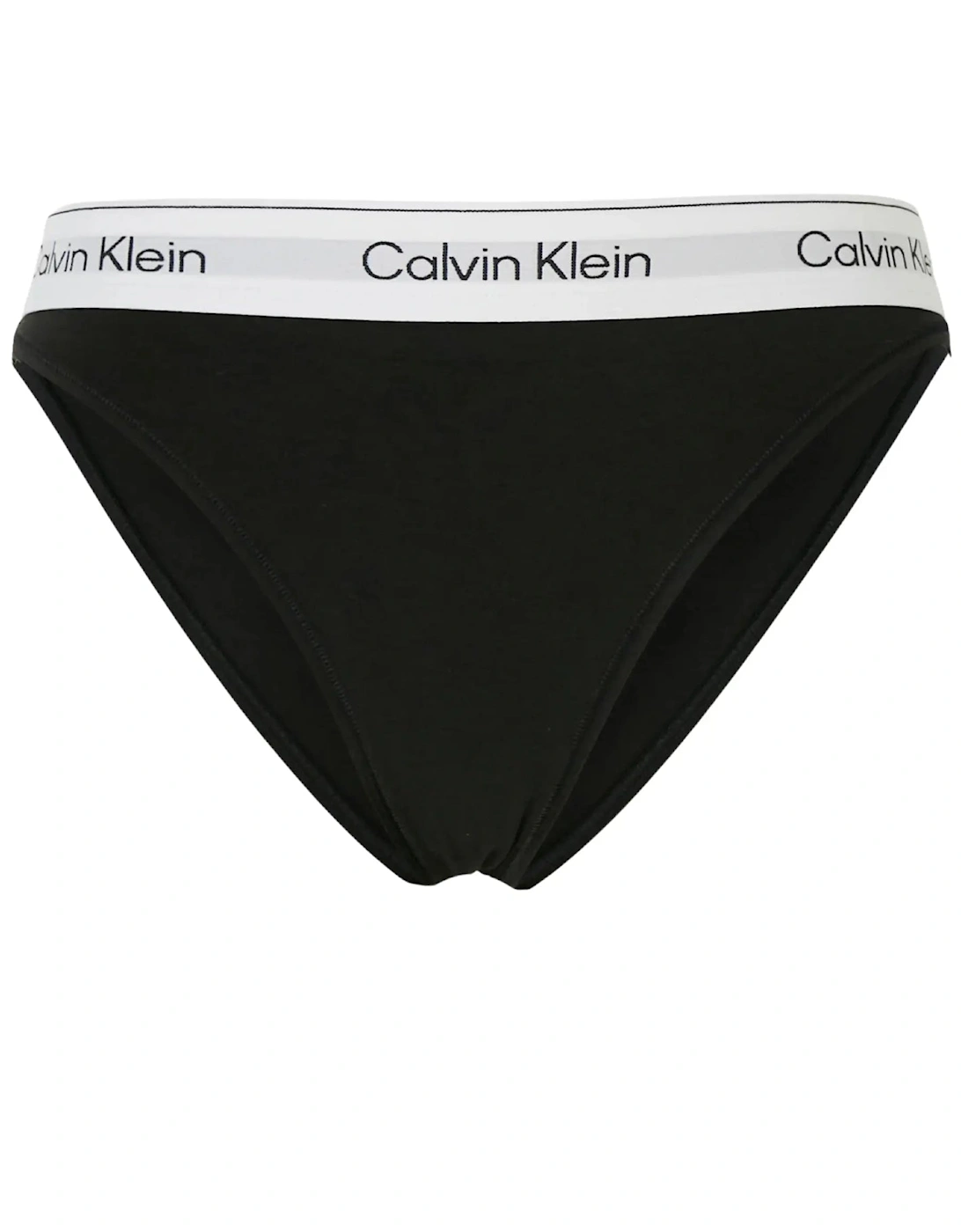 Calvin Klein Women's Black Icon Cotton Modal High Leg Tanga Brief,  1XL