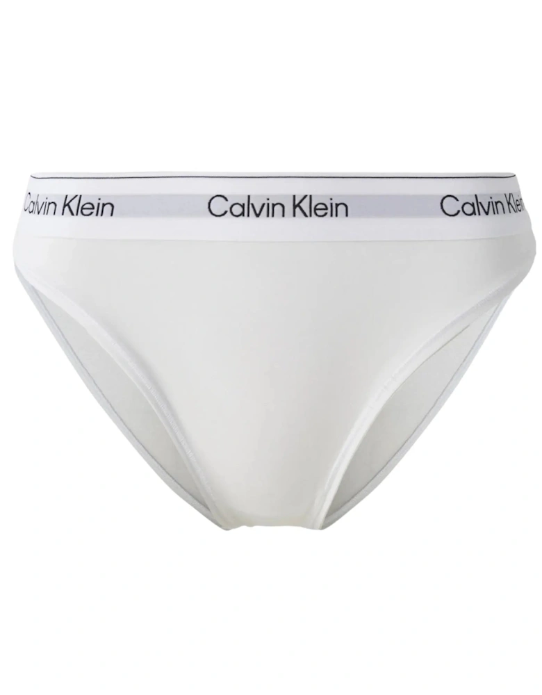 Icon Cotton Modal High Leg Tanga Brief, White
