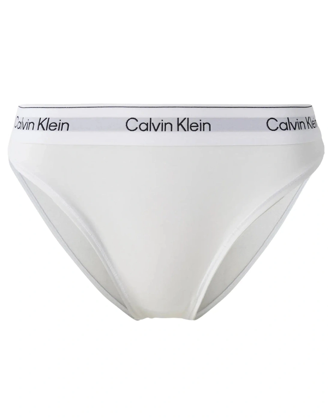 Calvin Klein Women's White Icon Cotton Modal High Leg Tanga Brief,  1XL