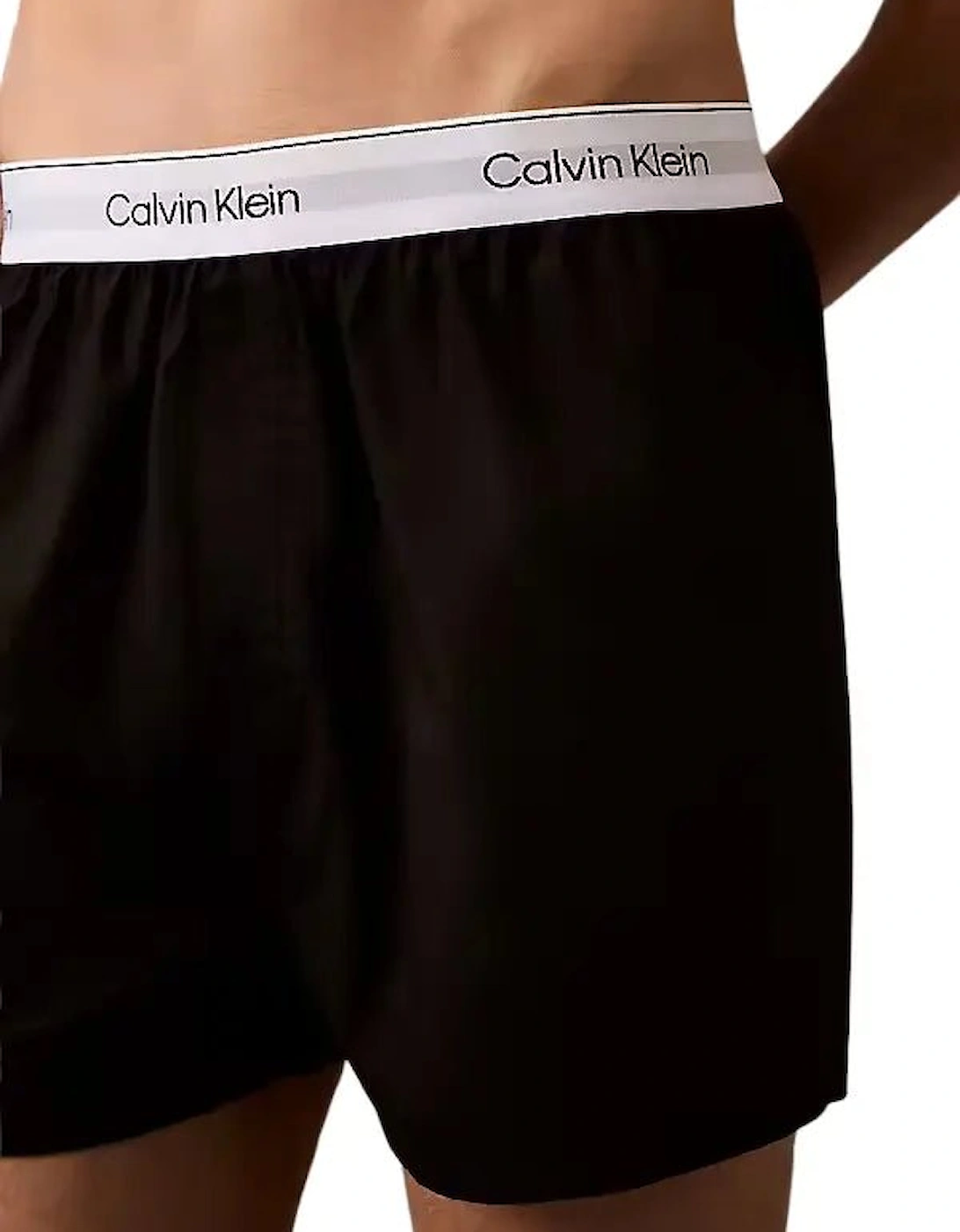 3-Pack Icon Cotton Stretch Boxer Shorts, Black/White