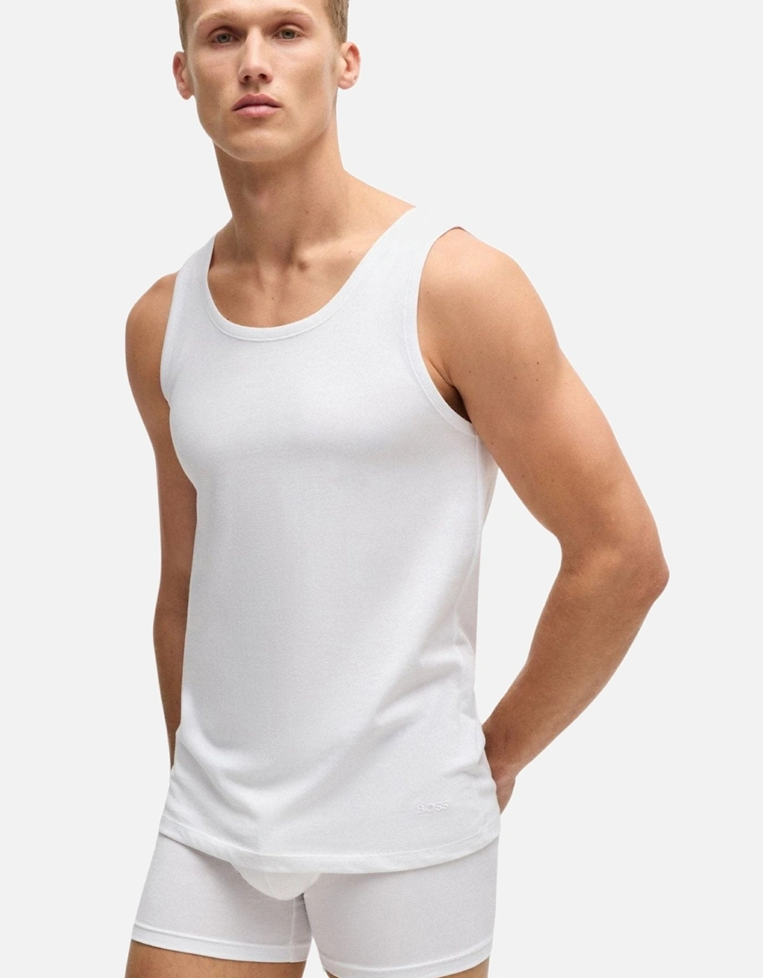 3-Pack Classic-Fit Tank Top Vests, White