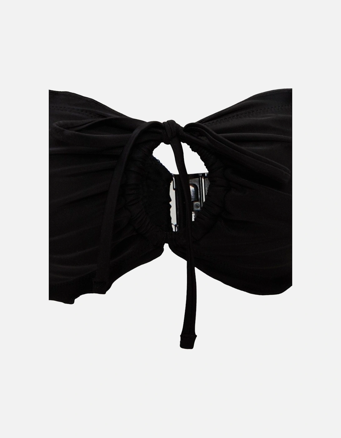 Ruffle Bikini Top, Black