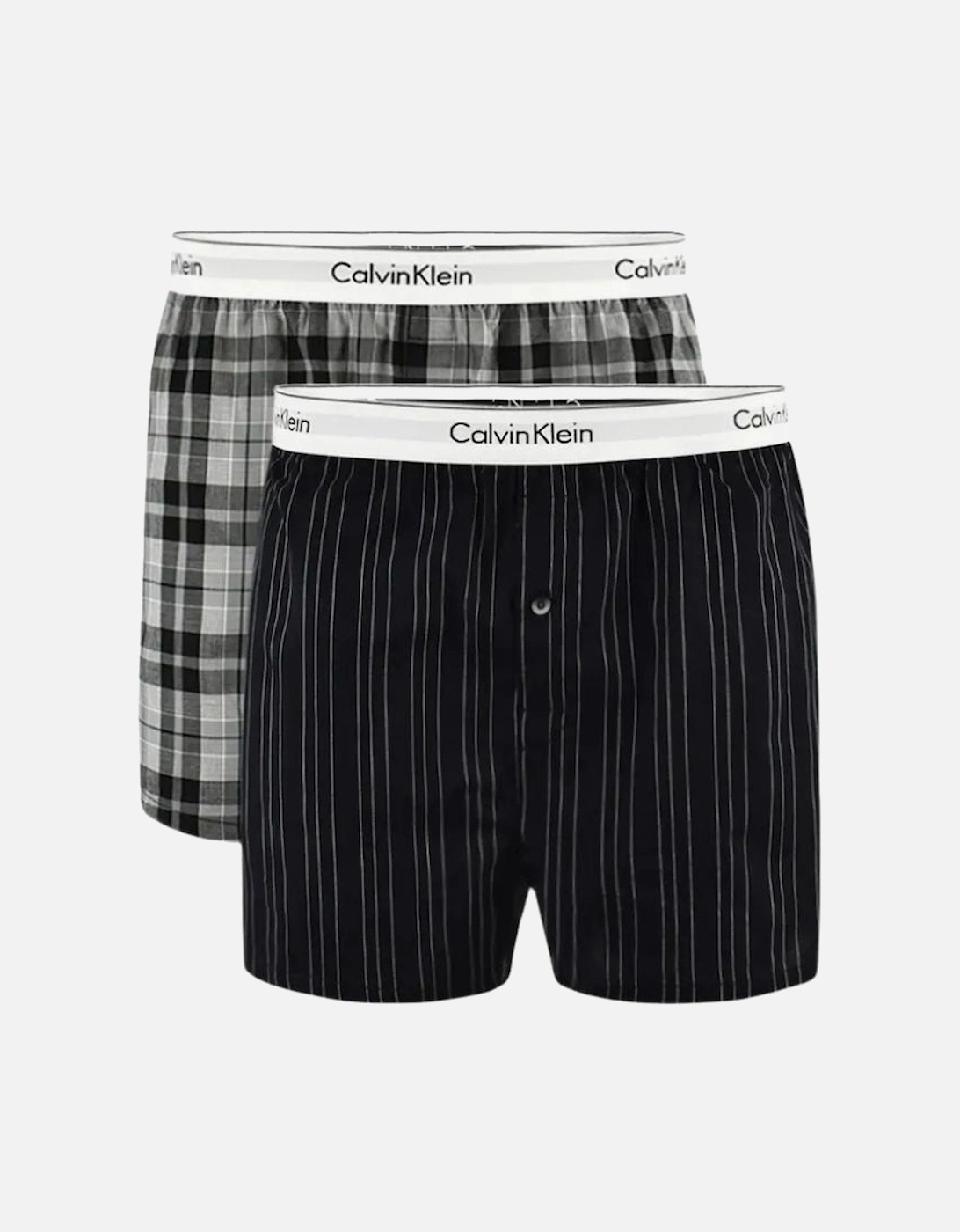 2-Pack Modern Cotton Slim-Fit Woven Boxer Shorts, Ryan Stripe D Well/Hickory Plaid B, 5 of 4