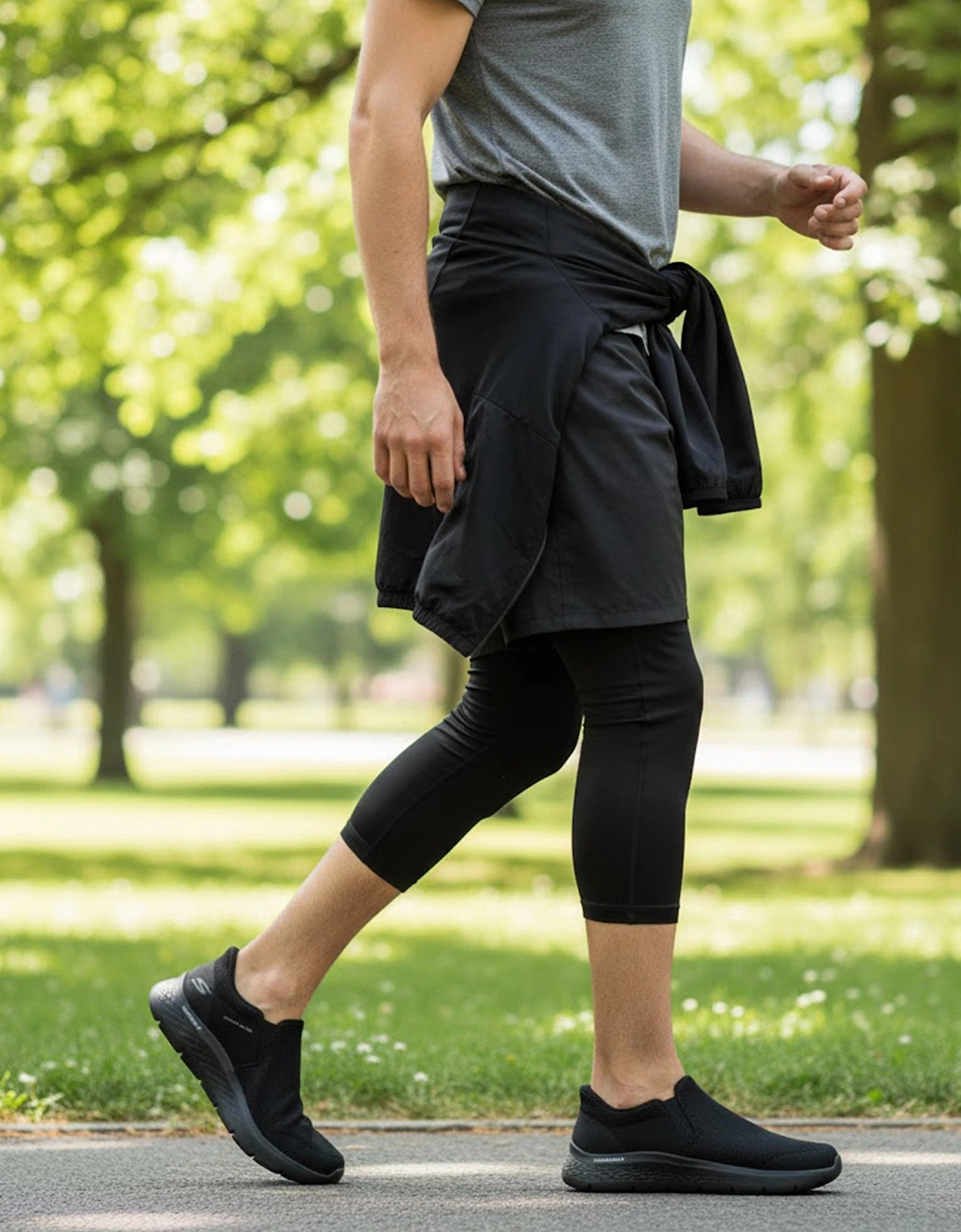 Skechers 216333/BBK GO WALK FLEX - OJAI Mens Trainers Black