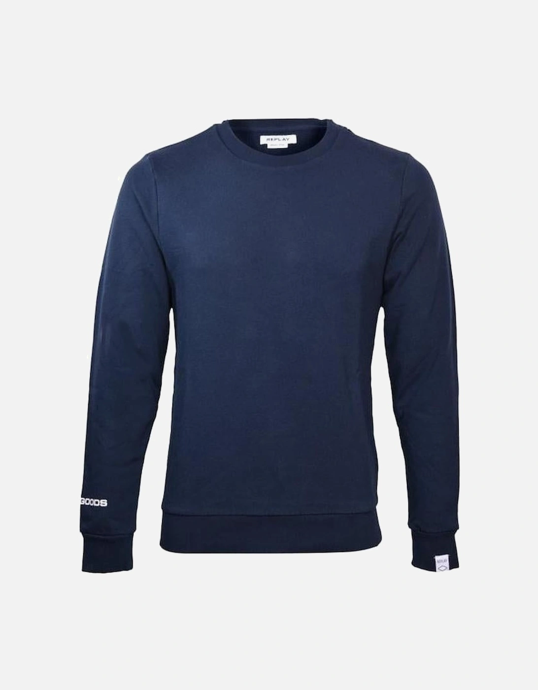 Shoulder Logo Sweatshirt, Light Navy, 4 of 3