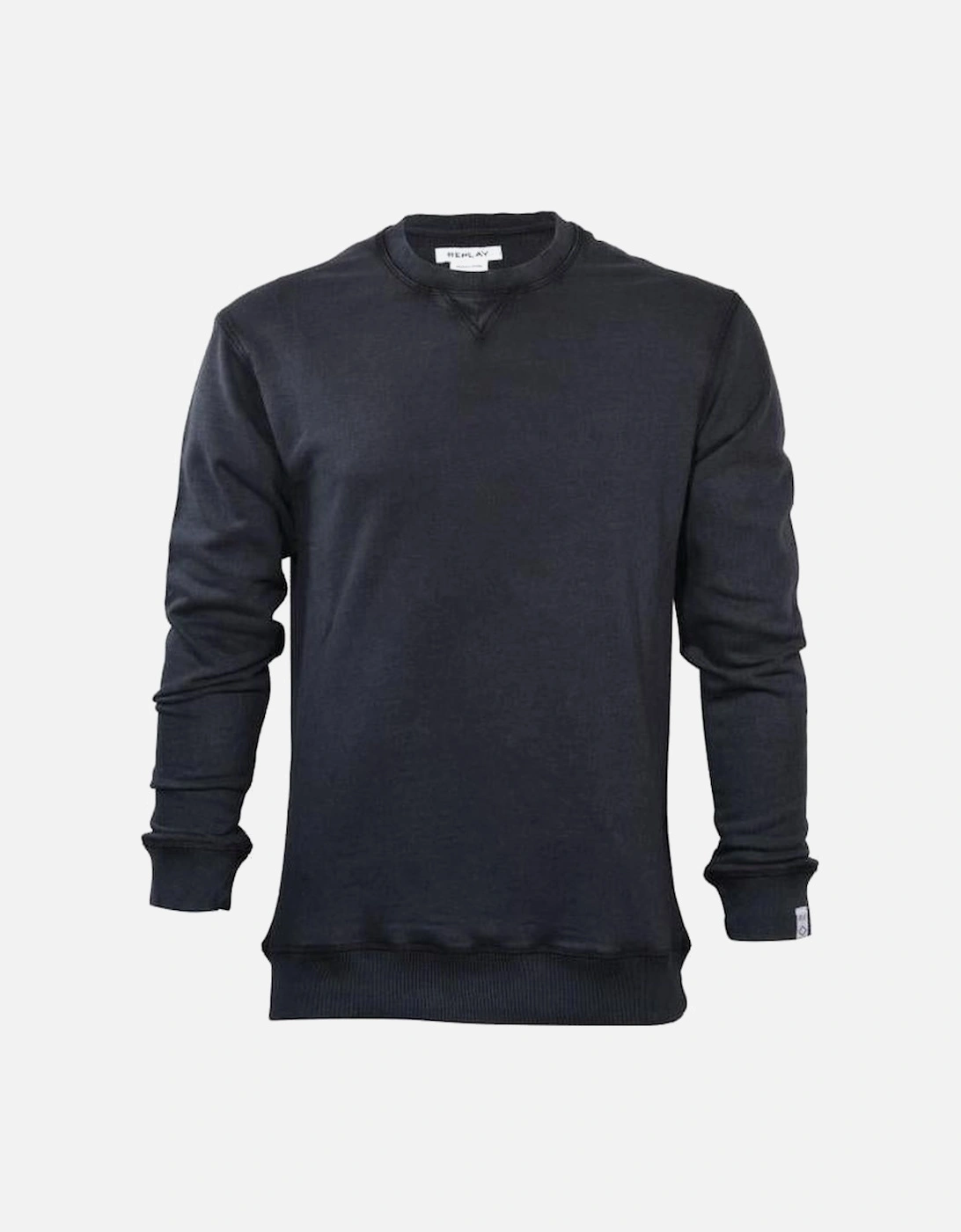 Classic Stone Wash Sweatshirt, Black, 4 of 3
