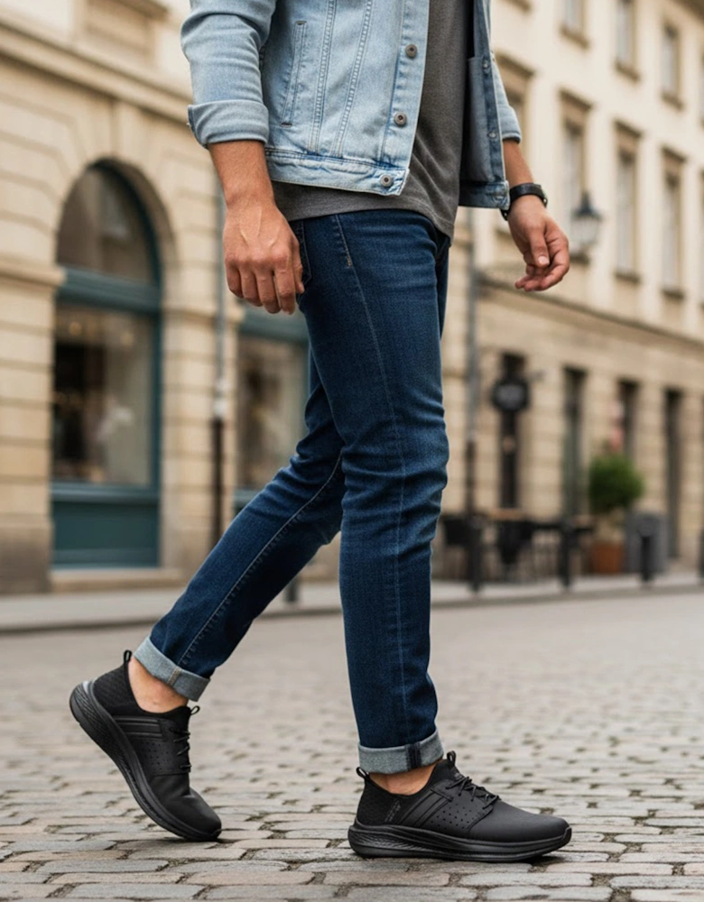 210828/BBK SLADE - ZACHARY Mens Trainers Black