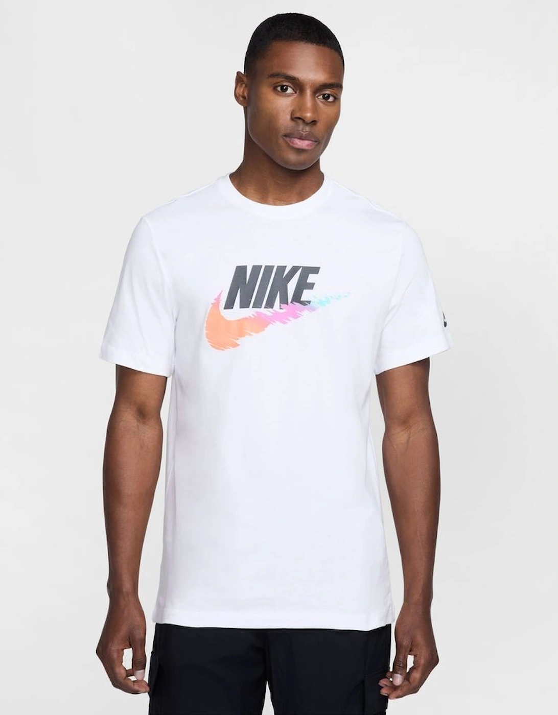 Nike Men's Nike Futura Multi Colour Tick T-Shirt White
