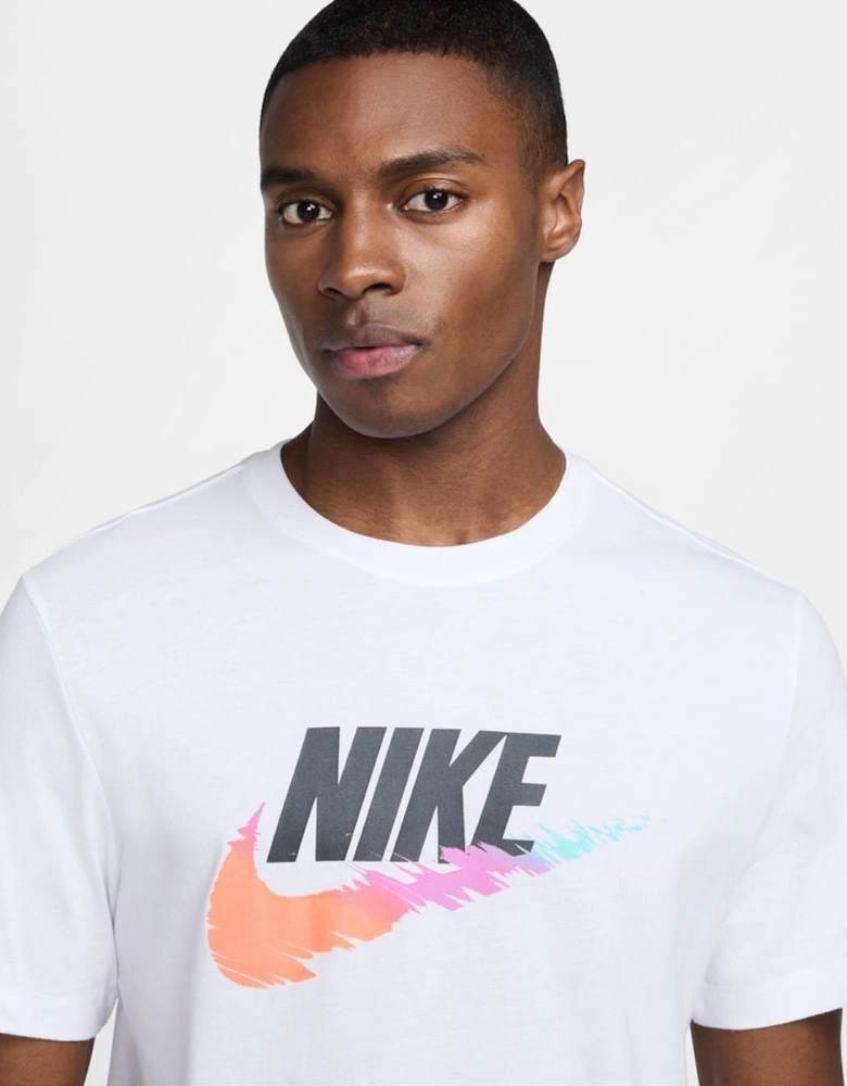 Futura Multi Colour Tick T-Shirt White