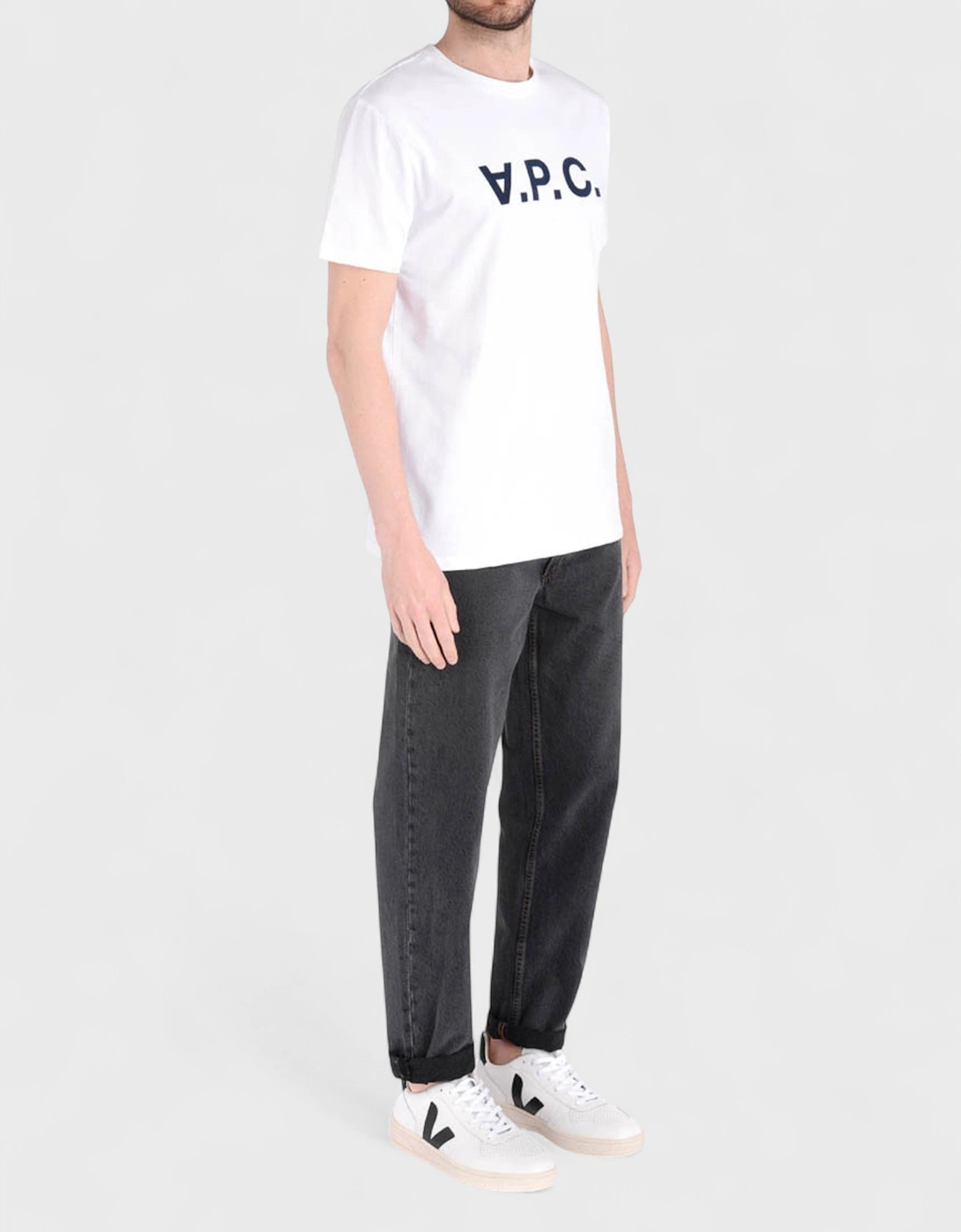 A.P.C. VPC T Shirt White Dark Navy