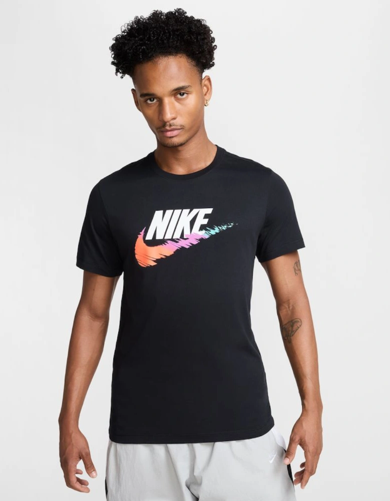 Futura Multi Colour Tick T-Shirt Black