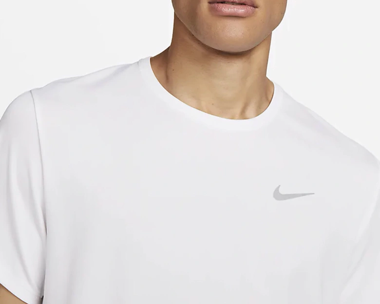 Dri Fit Miler UV Running T-Shirt White