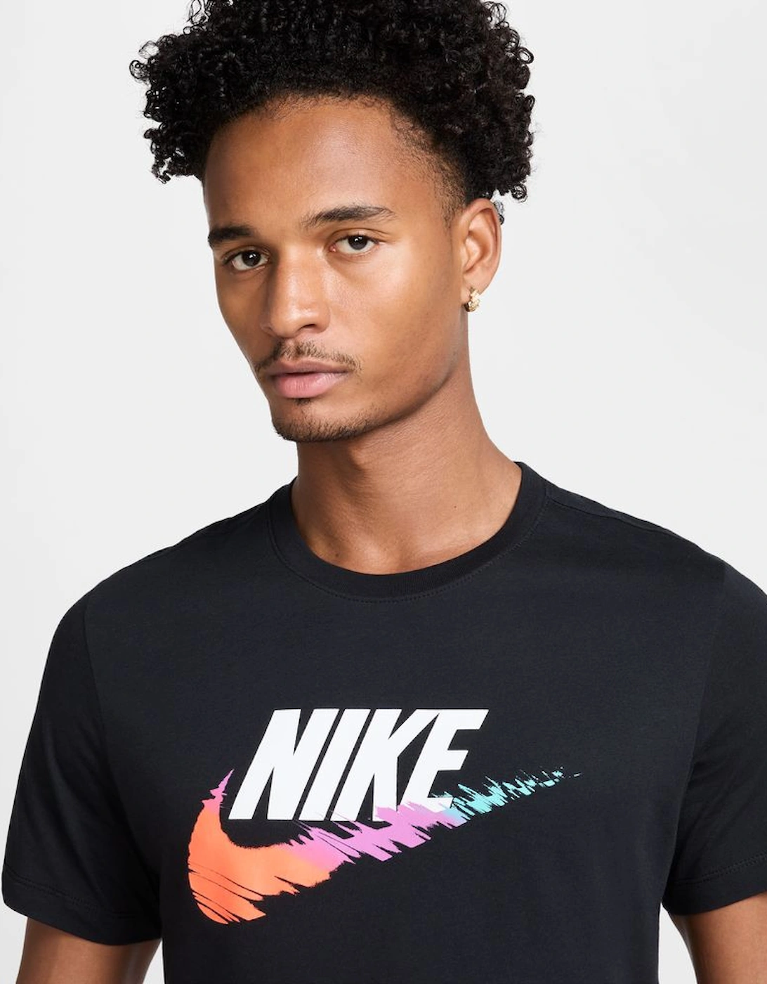 Futura Multi Colour Tick T-Shirt Black