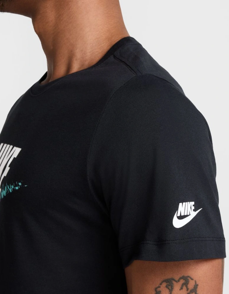 Futura Multi Colour Tick T-Shirt Black