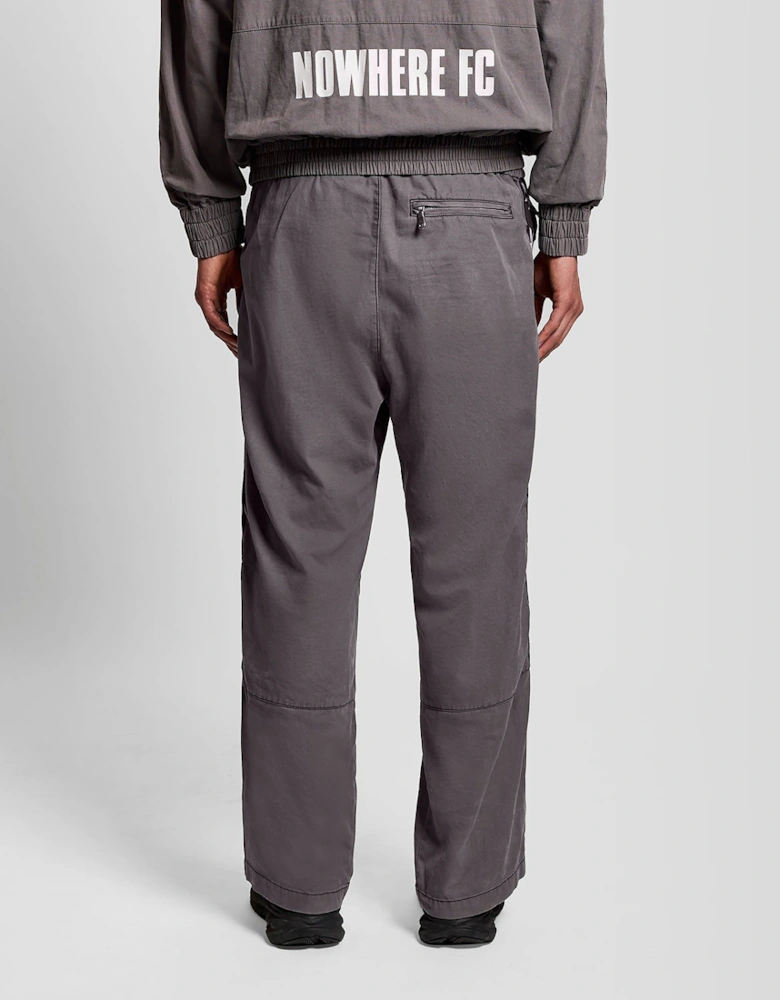 Plaid Zipped Drill Pant