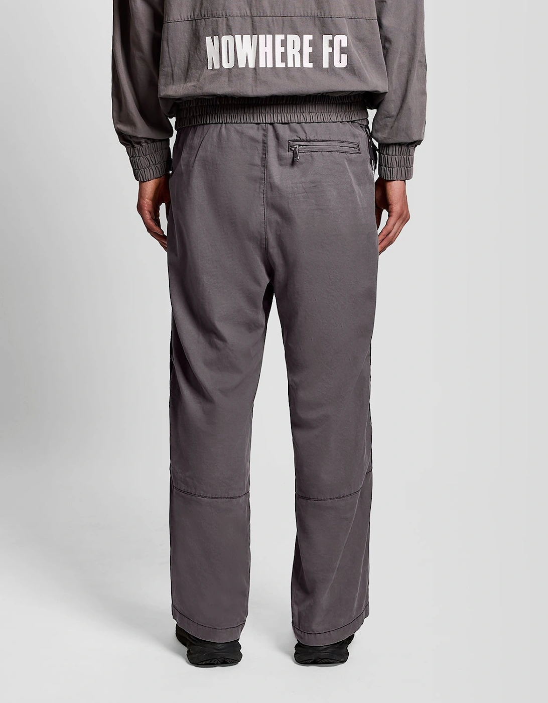 Plaid Zipped Drill Pant