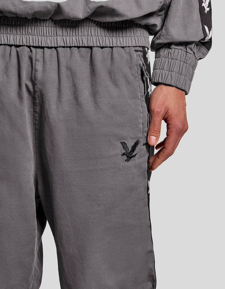 Plaid Zipped Drill Pant