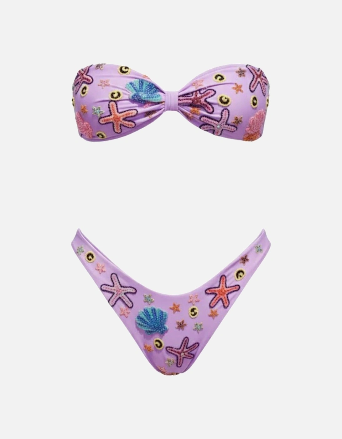 Quinn Clasp Closure Bikini Top - Lilac