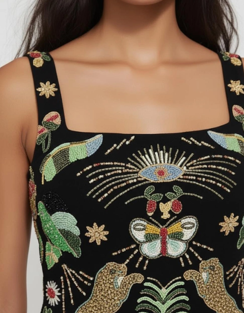 Aurelia Embroidered Luxury Sequin Mini Dress