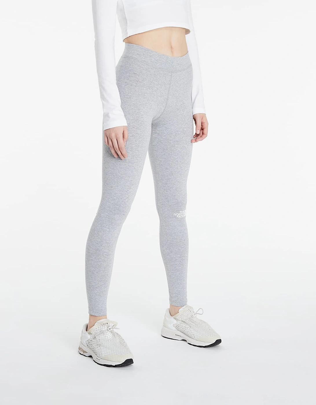 Women's The North Face Cotton Legging Light Grey - Size: 14
