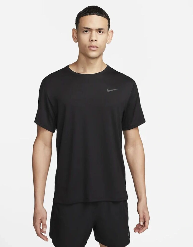 Dri Fit Miler UV Running T-Shirt Black