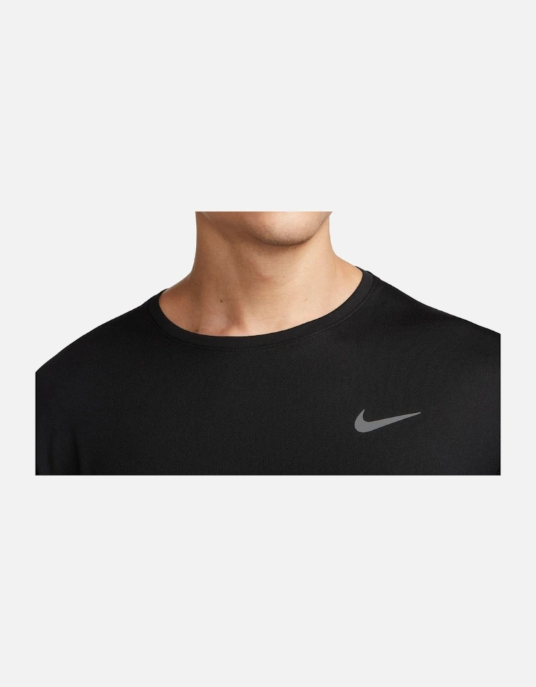 Dri Fit Miler UV Running T-Shirt Black