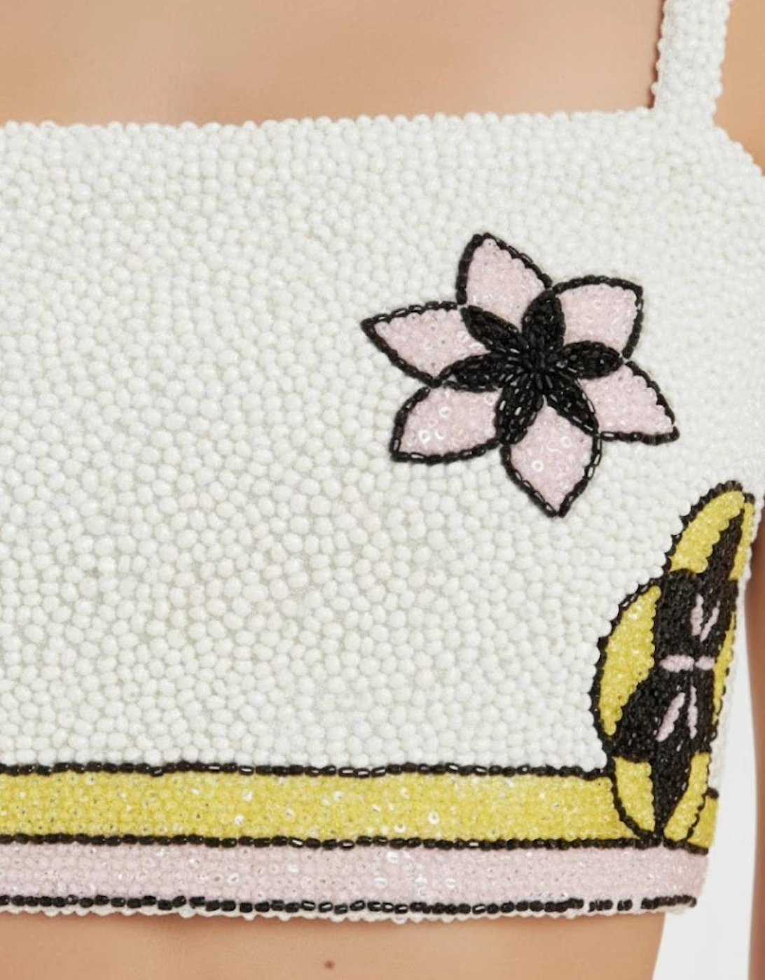 Mei Flattering Summer Luxe Co-ord Skirt - White