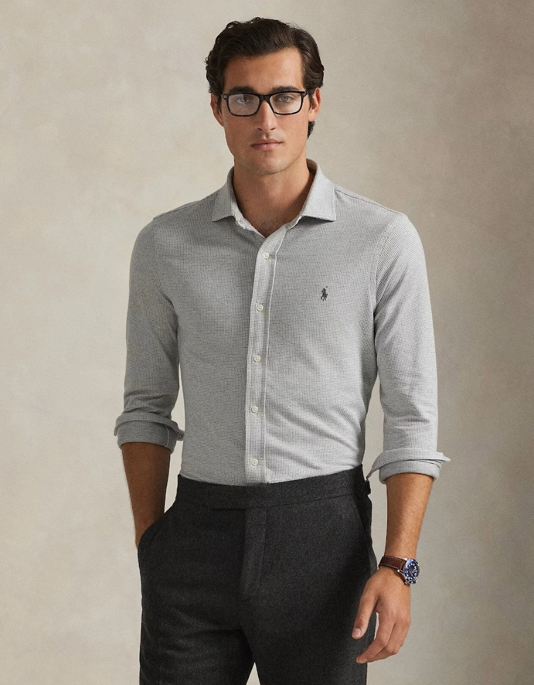 Jersey Shirt 001 Antique Cream puppytooth